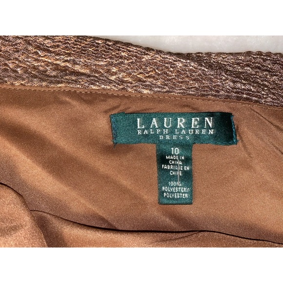 Ralph Lauren One-Sholder Shimmer Dress - Picture 7 of 12